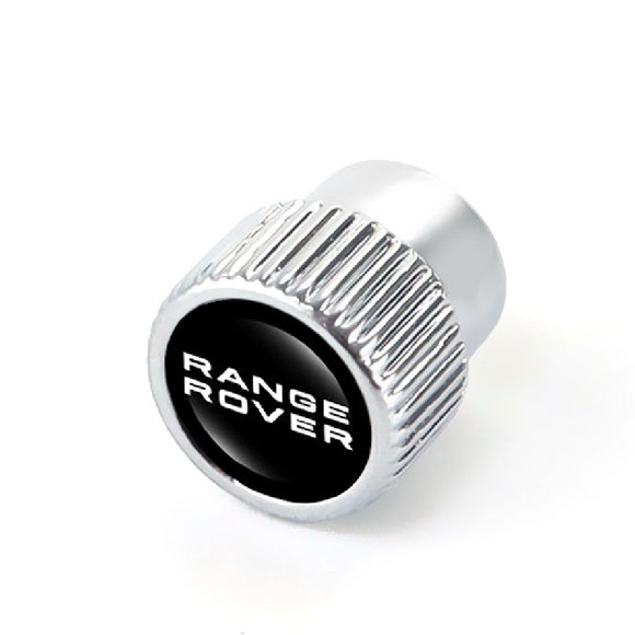 Range Rover Silver Color Alloy Tire Valve Stem Caps (Set of 4) - Picture 1 of 2
